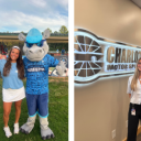 Two PR students at their respective internships.