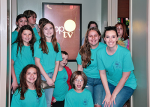 Mountain View Elementary School Students visiting AppTV
